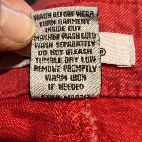 d. jeans Red Classic Denim Jeans Size 6 - Picture 9 of 9